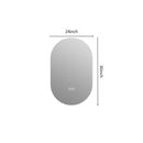 Smart Wall Mounted LED Touch Screen Mirror With Anti-Fog Function And Adjustable Lighting by Unique Piece Furniture