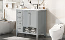 36" Bathroom Vanity with Sink Top and Storage Cabinet by HouseOfZazla
