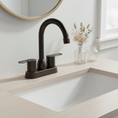 2 Handles Bathroom Sink Faucet, Oil Rubbed Bronze Centerset by HouseOfZazla