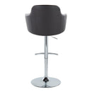 Boyne - Contemporary Adjustable Barstool With Swivel & Rounded T Footrest (Set of 2) by HouseOfZazla