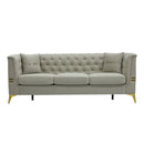 FX-P83-2PC Modern Velvet Upholstered Sofa Set of 2 by HouseOfZazla