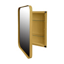 Recessed Metal Framed Medicine Cabinet With Mirror And Adjustable Shelves Wall Mirror With Storage For Bathroom by Unique Piece Furniture