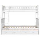 Bunk Bed With Drawers, Convertible Storage Bed by HouseOfZazla