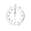 Decorative & Classic Aluminium Silver Table Clock-Desk clock