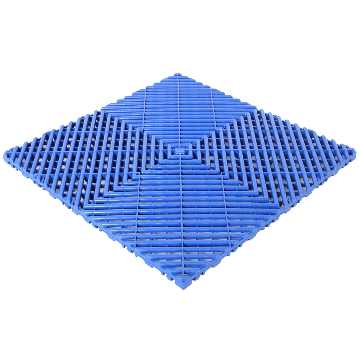 Interlocking Plastic Garage Floor Tiles, 15.6-Inch, Set of 25, Blue, photo 6 of 10