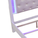 Opium - King Size Tufted Bed - White by HouseOfZazla