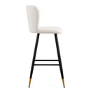 Modern Style Barstool, Tipped Ends, Suitable For Various Decoration Styles - White by HouseOfZazla