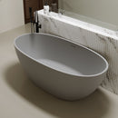 55'' Freestanding Bathtub Resin Stone Soaking Bathtub