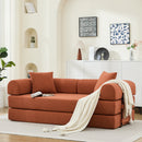 Folding Sofa Bed 78.5" Convertible Couch with 2 Pillows