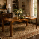70.28" Rubber Wood Dining Table