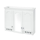 Wall Mount Mirror Cabinet With Adjustable Shelves, Soft Closing Hinges by HouseOfZazla
