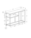 Accent Console Table For Entryway, Contemporary & Convenient Design - Gray by HouseOfZazla