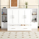 Murphy Bed With Shelves, Drawers And USB Ports by Unique Piece Furniture