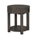 Jonah - MDF End Table With USB Ports - Light Brown by HouseOfZazla