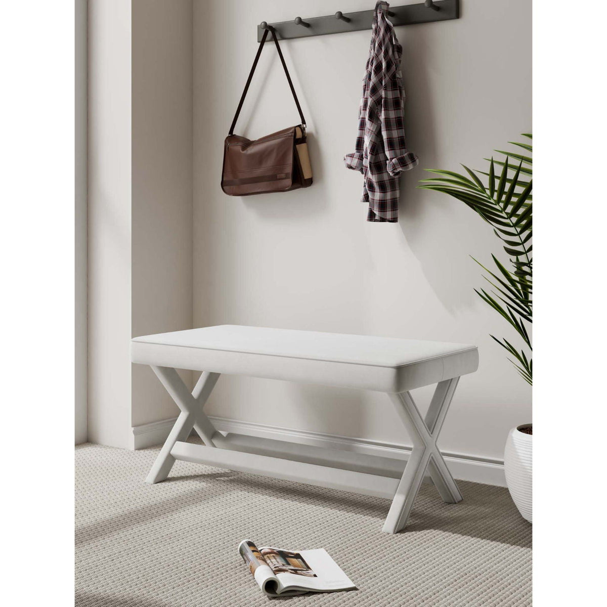 Abigail - Accent Bench With Piped Cushion, photo 36 of 40