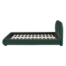 Dark Green Velvet Bed Frame by HouseOfZazla