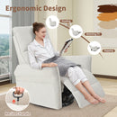 270° Power Swivel Rocker Glider Recliner Chair With USB Ports by Unique Piece Furniture