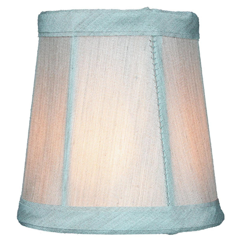 4"W x 4"H Set of 6 Gray Stretch Clip-On Candlelabra Clip-On Lamp shade