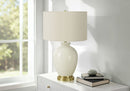 Transitional Lighting Table Lamp - Cream by HouseOfZazla