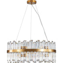 23.6 Inches Luxury Chandeliers Crystal Living Room Bedroom Decorative Lights Simple Modern Dining Room LED Lighting,for Home Decor (Bulbs Not Included)