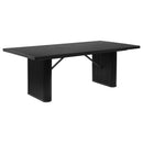 Houston - Rectangular Double Dining Table Top - Black by HouseOfZazla