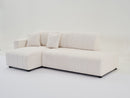 Jessica - Lamb Wool Sectional Sofa With Chaise, Versatile Configuration by HouseOfZazla
