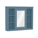 Wall Mounted Medicine Cabinet With Mirror, Storage Cabinet Featuring 6 Open Shelves And Adjustable Interior by HouseOfZazla