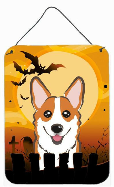 Halloween Red Corgi Wall or Door Hanging Prints BB1812DS1216