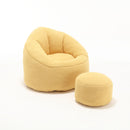 Bedding Bean Bag Sofa Chair High Pressure Foam With Footrest by Unique Piece Furniture