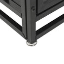 Extra Large Heavy Duty Dog Crate With Removable Pans For Dogs - Black