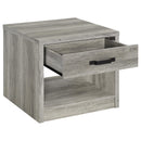 Nuberg - 2 Piece And End Table Set With Storage Drawers - Gray by HouseOfZazla