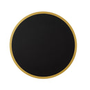 Modern Faux Leather Nesting Round Coffee Table Set of 2