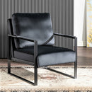 Classic Mid Century Modern Accent Chair With Durable Square Metal Frame, Armchair by HouseOfZazla