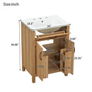 24" Bathroom Vanity with Solid Wood Frame