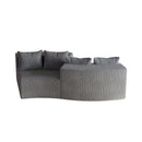 Curved Sectional Sofa With 4 Pillows, Modular Semi Circular Design by HouseOfZazla