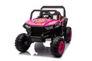 12V7A*1 30W*4 Four-Wheel Drive Seat One Button Start, Forward And Backward, High And Low Speed, Music, Front Light, Power Display, Two Doors Can Open, 2.4G R / C, Seat Belt Four Wheel Absorber by HouseOfZazla