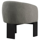 Maciel - Upholstered Barrel Back Accent Chair - Mushroom by HouseOfZazla