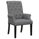 Tufted Arm Chair With Nailhead Trim by HouseOfZazla