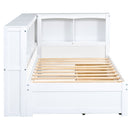 Daybed With 2 Storage Drawers, Storage Cabinets, USB Ports by HouseOfZazla