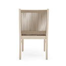 Cordoba - Dining Chair (Set of 2) With Acacia Wood Frame And Water Repellent Fabric - Beige / Yellow