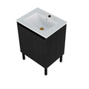 Bathroom Vanity With Ceramic Sink, Floor-Standing Design, Soft-Closing Drawers