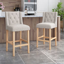 Vienna Contemporary Fabric Tufted & Wingback Counter Stools (Set of 2) by HouseOfZazla