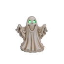 Halloween Ghost Figurine - LED Light Up with Glowing Eyes