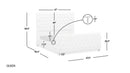 Brooklyn - Tufted Panel Bed Headboard And Footboard Set by HouseOfZazla