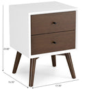 Caroline - Mid-Century Modern Style Night Stand 2 Drawer by Unique Piece Furniture