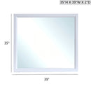 Glasgow - Mirror With Minimalist Design And Low Distortion Glass by Unique Piece Furniture