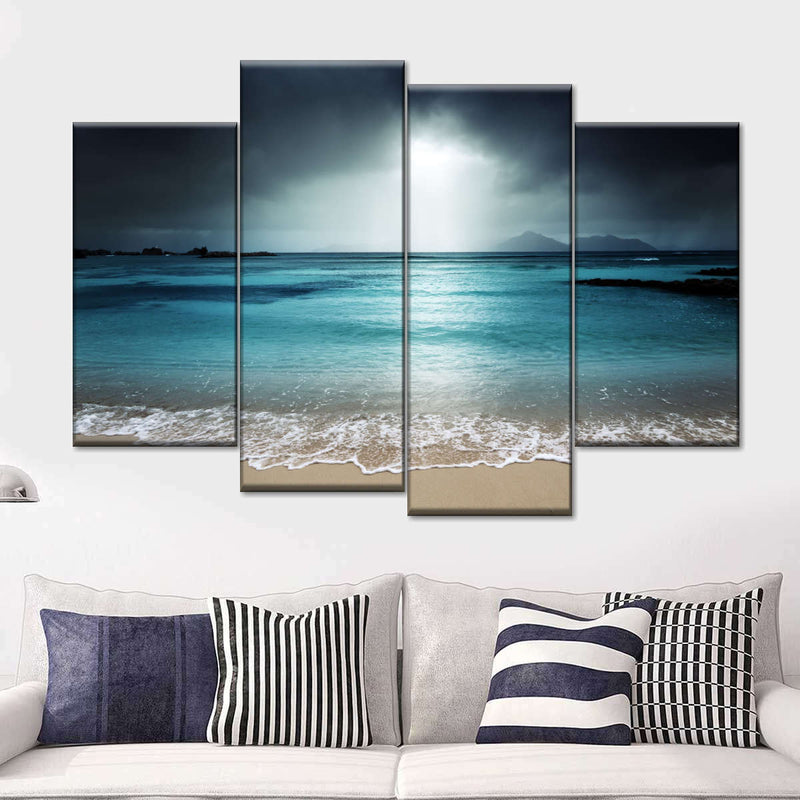 La Digue Island Evening Sky Wall Art