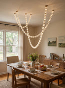 Beaded Crystal Strand Chandelier