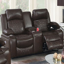 Power Motion Living Room Set With USB Port, Adjustable Headrest, Cup Holder by HouseOfZazla