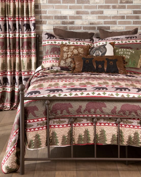 Bear Stripe Quilt Set